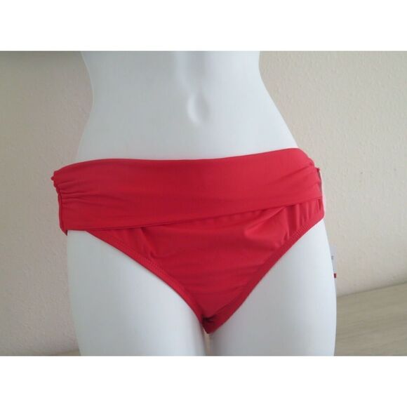 Anne Cole 21MT20686 Sz S Multicolor Striped Tankini Top, Sz XS Red Bikini Bottom - Picture 3 of 8